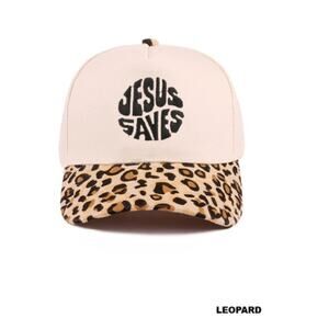 ZENANA CHRISTIAN JESUS SAVES TWO TONE COTTON HAT BASEBALL CAP TAN NEW CASUAL